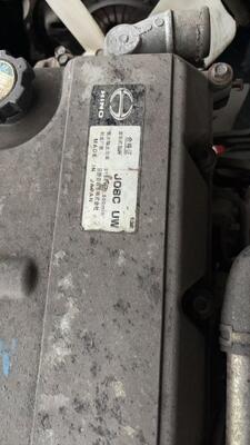 قطع غيار الشاحنات اليابانية تركيب المحرك المستخدم للشاحنة HINO 500 RANGER J08C UW Hino محرك يد ثانية