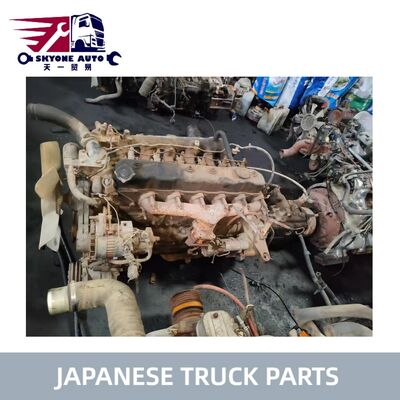 قطع غيار شاحنة يابانية مستعملة محرك مع ناقل 5 سرعات حالة جيدة ل ISUZU FTR 6BG1 للبيع قطع غيار Isuzu مستعملة