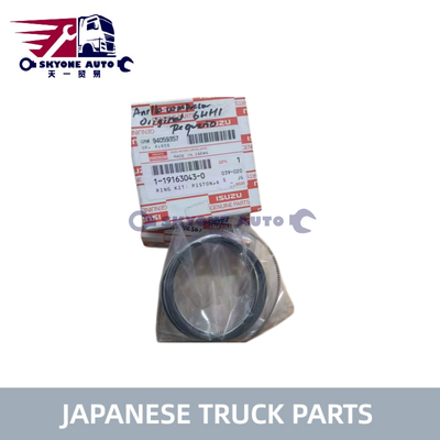 قطع غيار الشاحنات اليابانية ضاغط الهواء حلقة المكبس 1-19163043-0 1191630430 لـ ISUZU FSR32 6HH1 6HE1T شاحنة ISUZU TRUCK PARTS