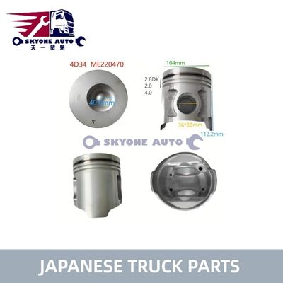 قطع غيار الشاحنات اليابانية ME220470 Piston Assy لـ MITSUIBISHI CANTER 4D34 4D34T Truck ISUZU TRUCK PARTS