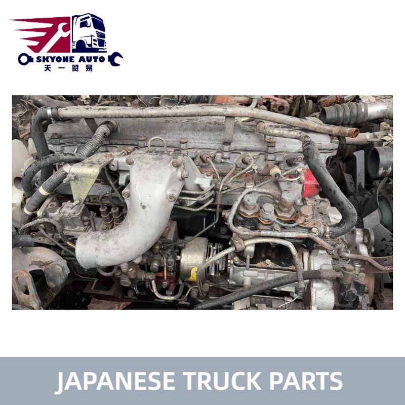 قطع غيار الشاحنات اليابانية تركيب المحرك المستخدم للشاحنة HINO 500 RANGER J08C UW Hino محرك يد ثانية