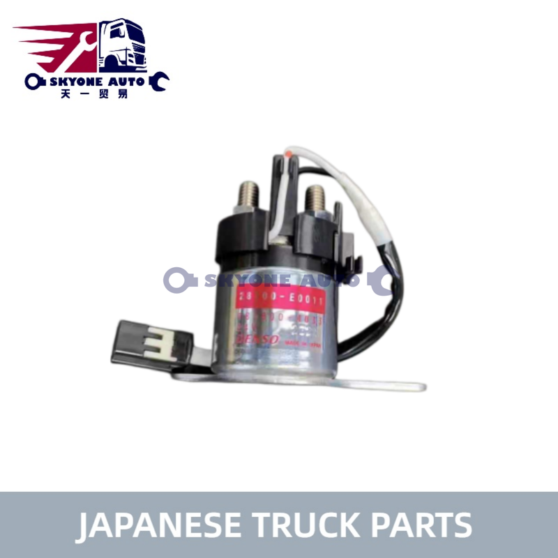 قطع غيار شاحنات يابانية 24 فولت مرحل بادئ الحركة 28300-E0011 28300E0011 لشاحنات HINO 700 قطع غيار محركات Hino